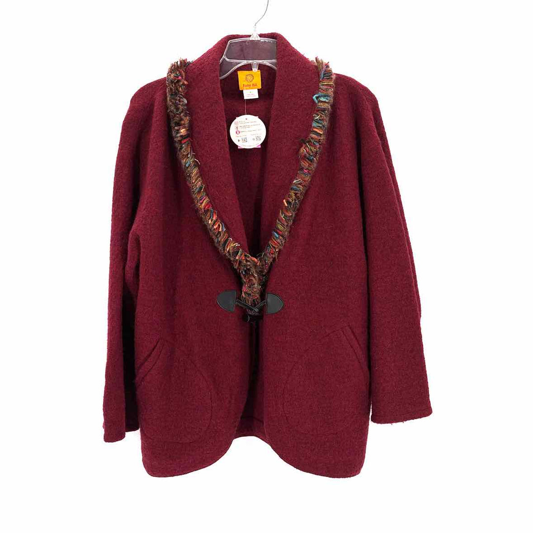 Size M Ruby Rd Burgundy Jacket