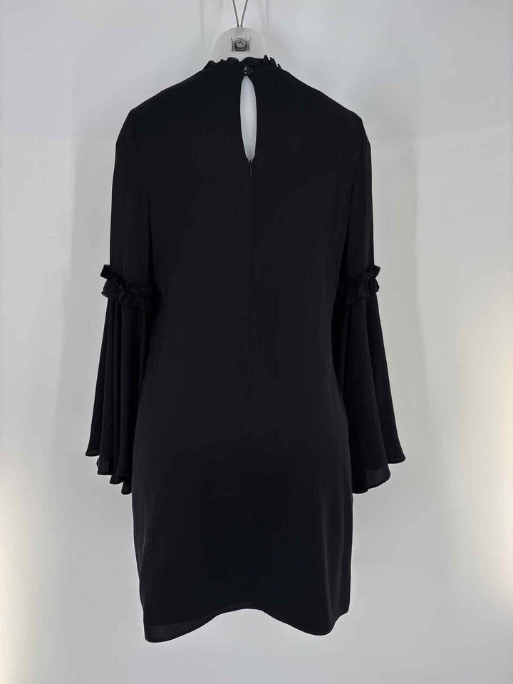 Size 8 MILLY Black Sateen Dress