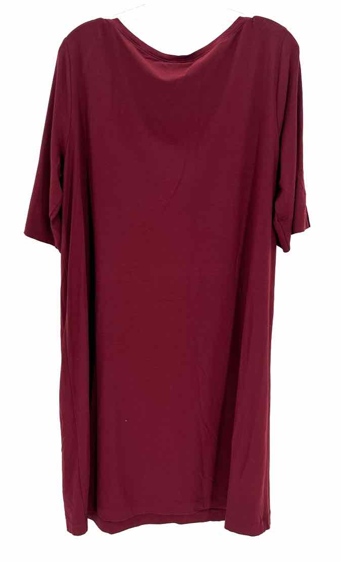 Size XL Eileen Fisher Burgundy Dress