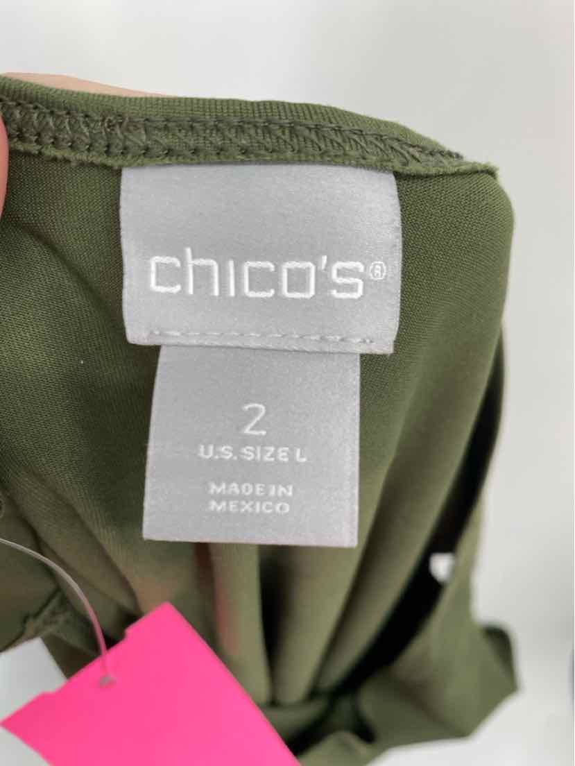 Size L Chico's Olive Shirt