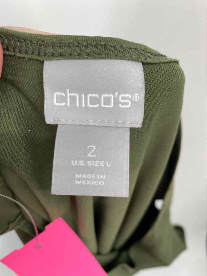 Size L Chico's Olive Shirt