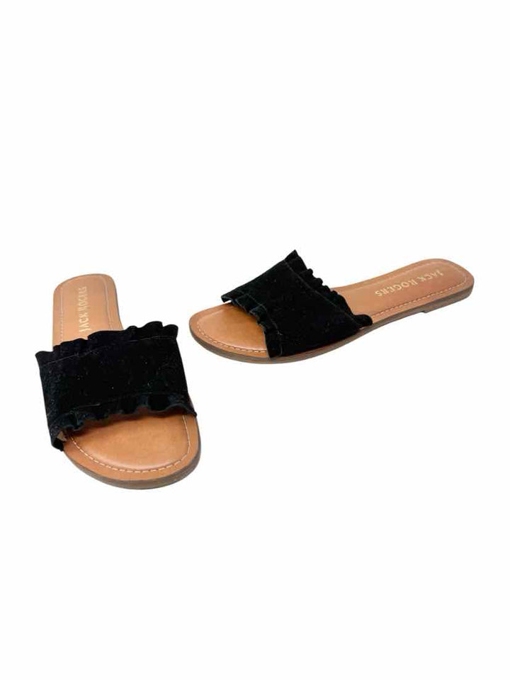 Shoe Size 9.5 Jack Rogers Black Suede Sandals