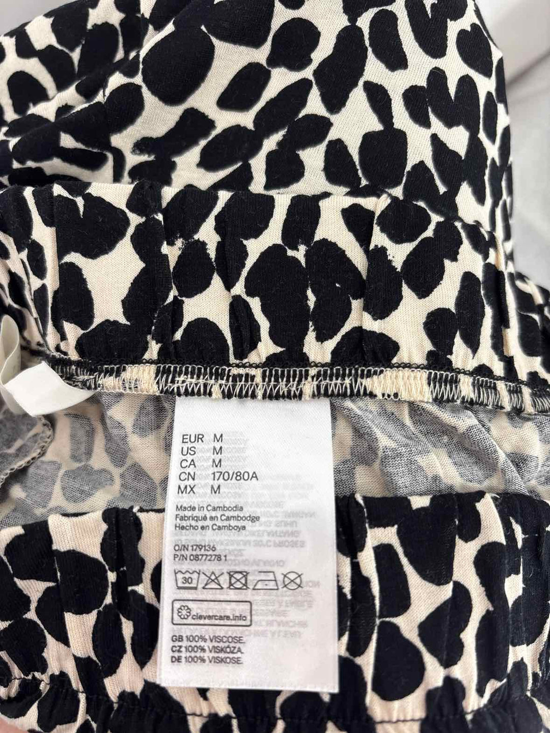Size M H&M Black/White Pants