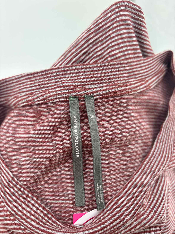 Size M Anthropologie Burgundy Shirt