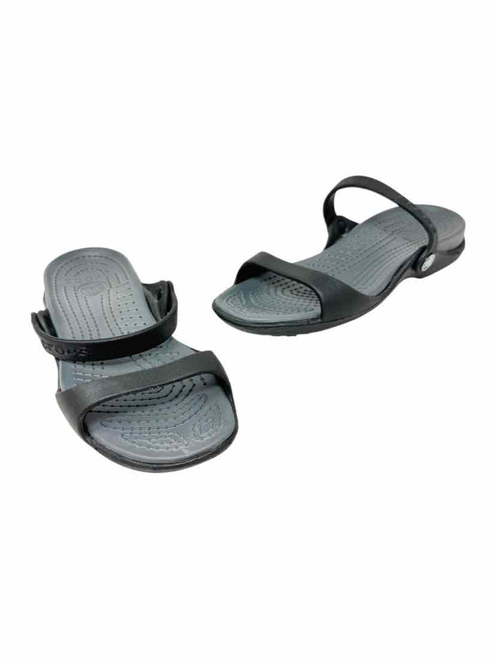 Shoe Size 7 Crocs Black Sandals