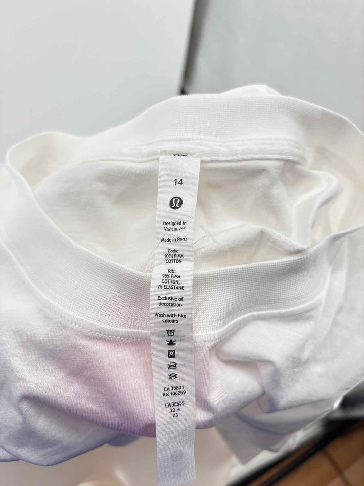 Size 14 Lululemon White Shirt
