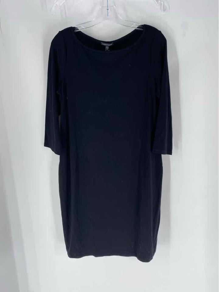 Size M Eileen Fisher Black Cotton Dress