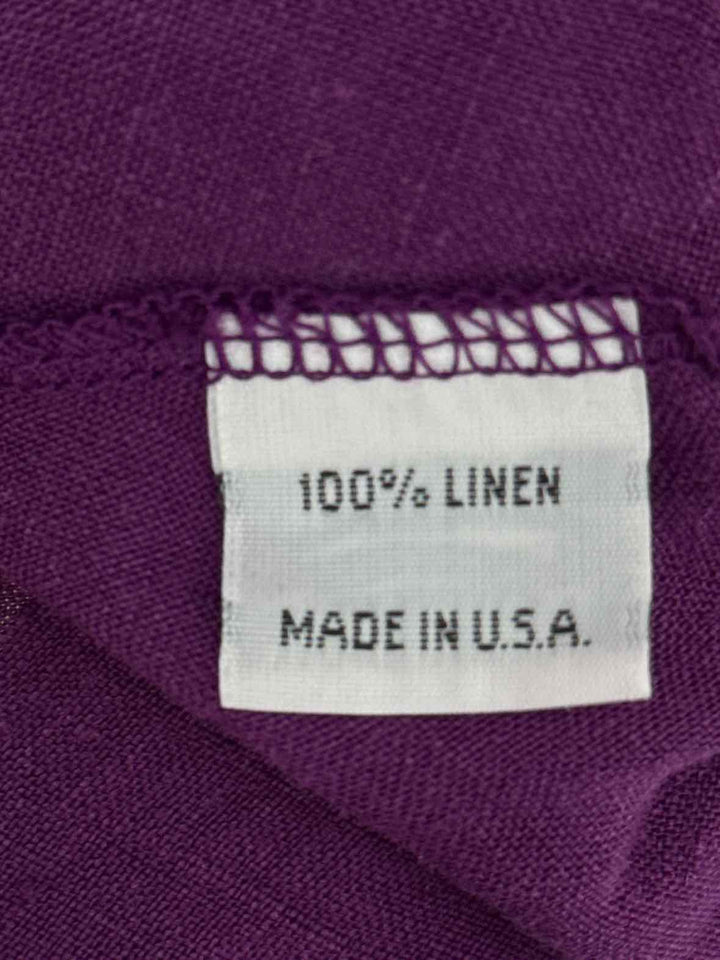 Size XL BRYAN WALKER Purple Linen Dress