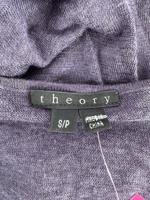 Size S THEORY Purple Knit Shirt