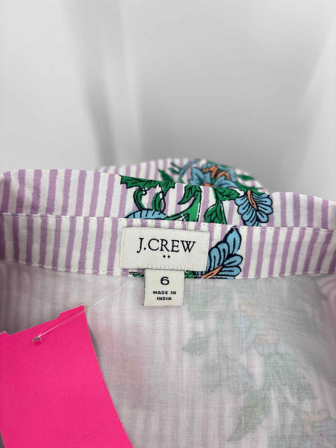 Size 6 J Crew Purple Print Dress