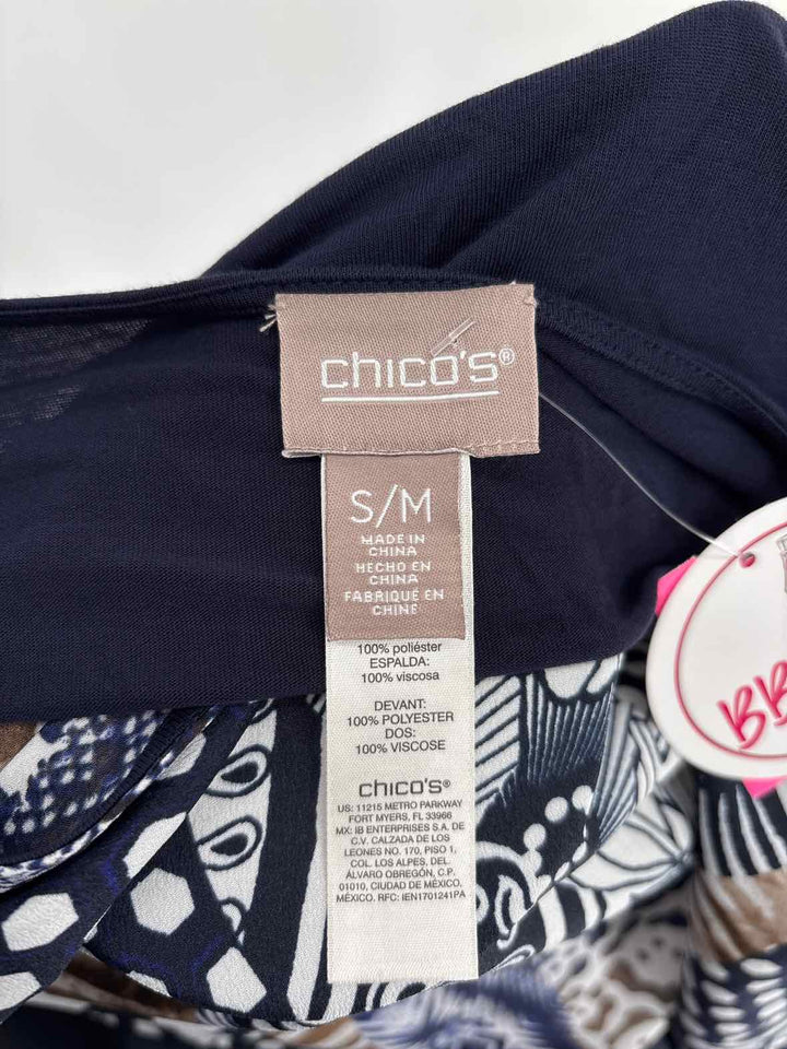 Size S/M Chico's Navy Shirt