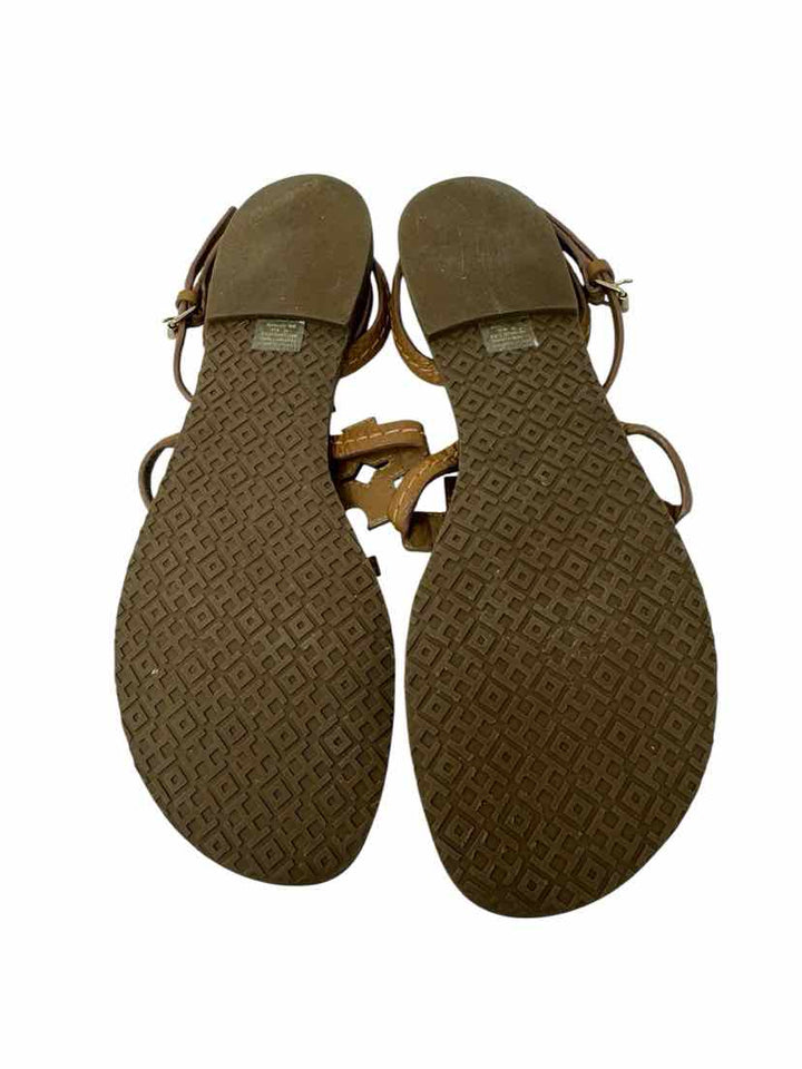 Shoe Size 8.5 Tory Burch Gold Leather Sandals