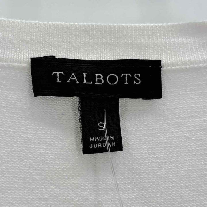 Size S Talbots White Sweater