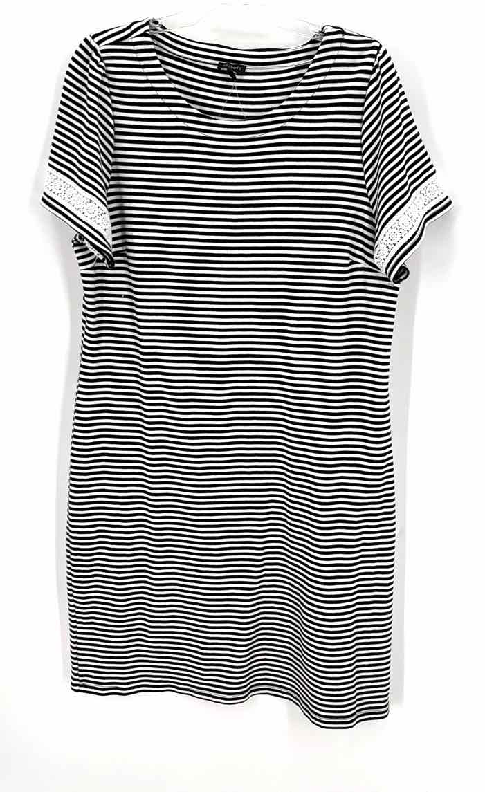 Size XL Talbots Black/White Dress