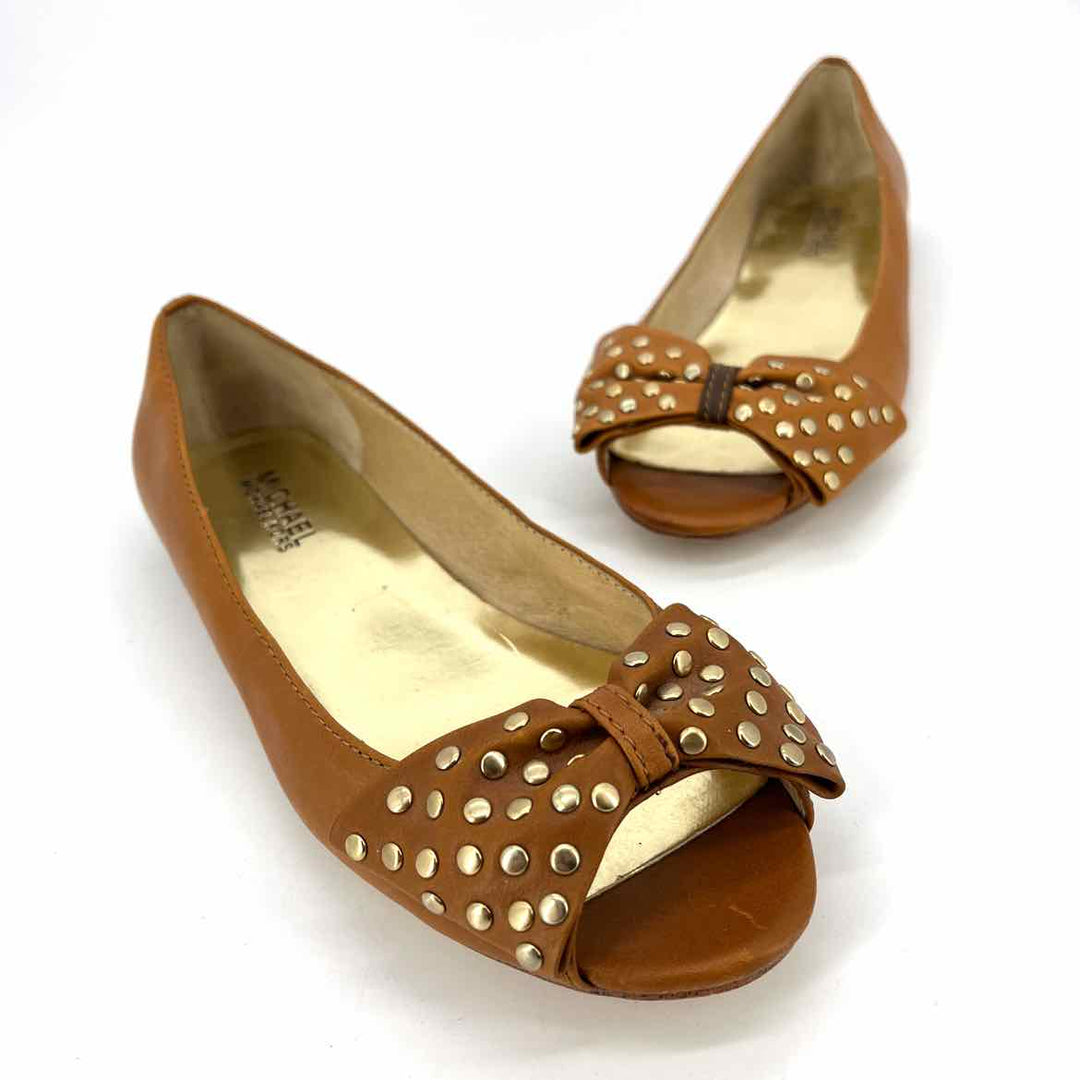 Shoe Size 7.5 Michael Kors Camel Leather Flats