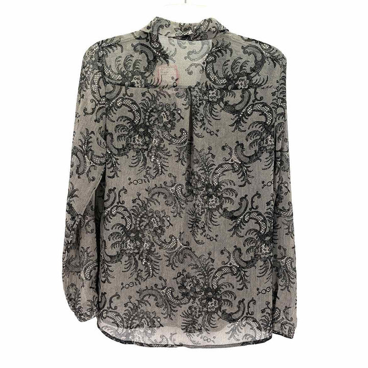 Size S THE LIMITED Black Print Shirt
