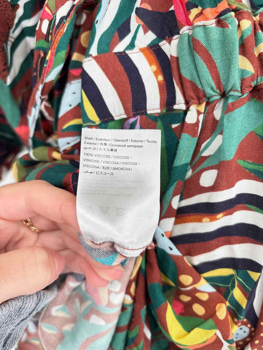 Size XL FARM RIO Brown Print Dress