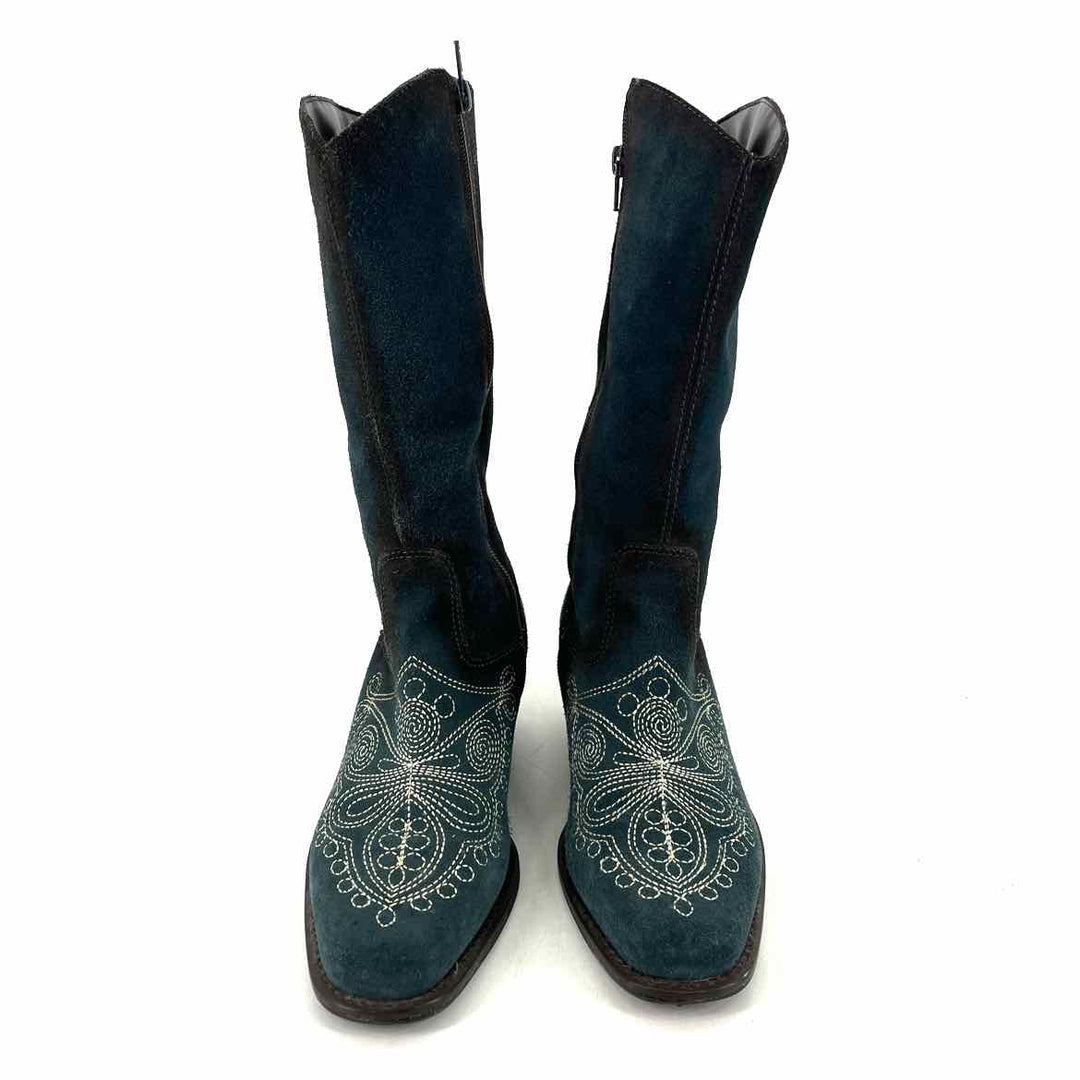 Shoe Size 8 dr scholls Teal Leather Boots