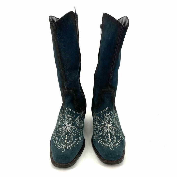 Shoe Size 8 dr scholls Teal Leather Boots