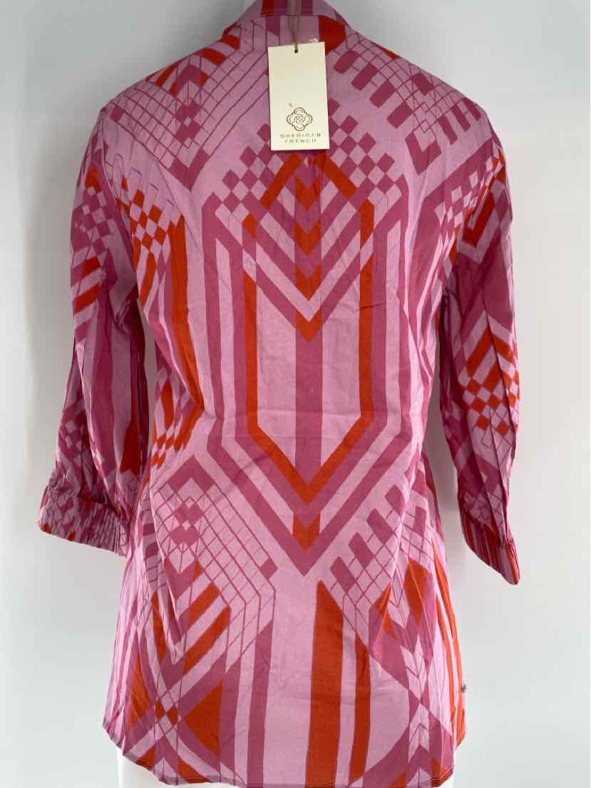 Size XS Purple Print Shirt