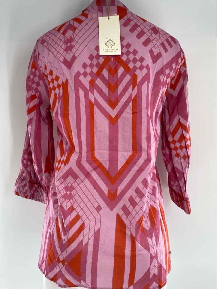 Size XS Purple Print Shirt