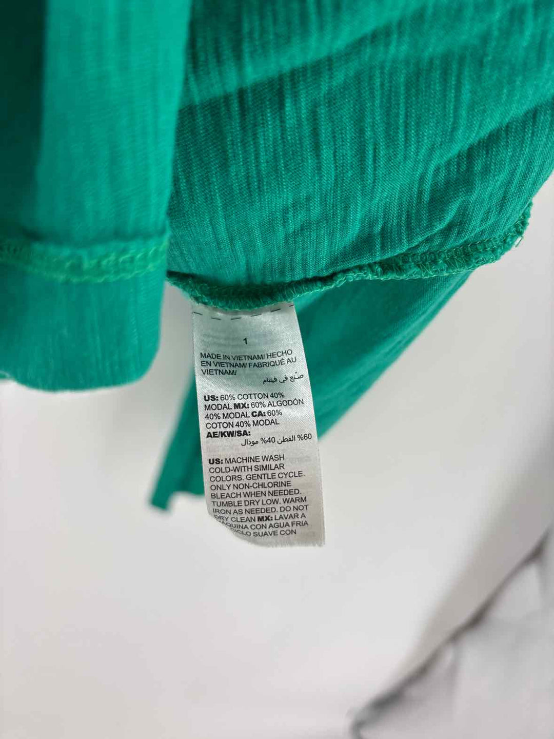 Size M Chico's Green Cotton Cardigan