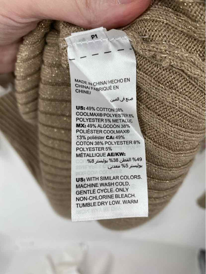 Size L Chico's Gold Knit Sweater