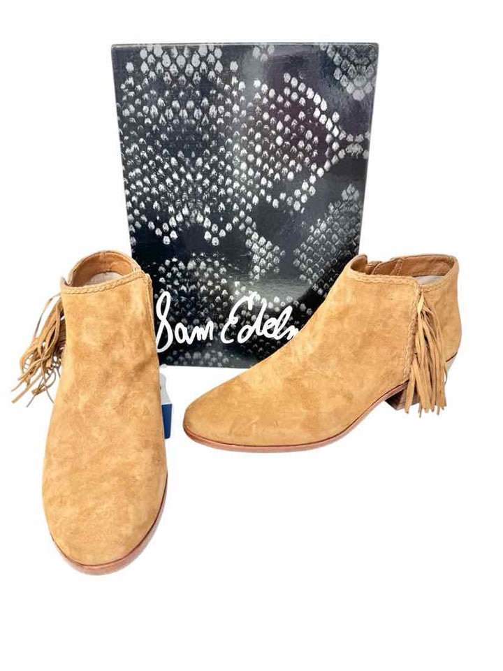 Shoe Size 10 Sam Edeleman Tan Suede Boots