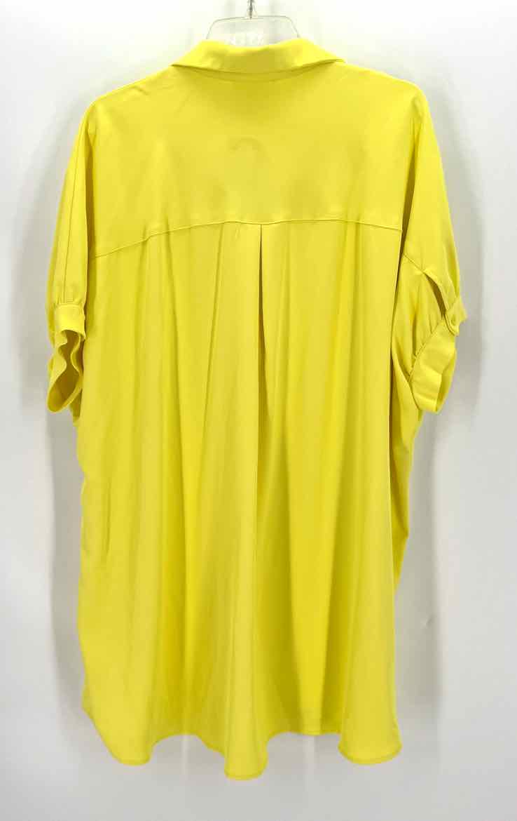 Size L ENTRO Yellow Dress