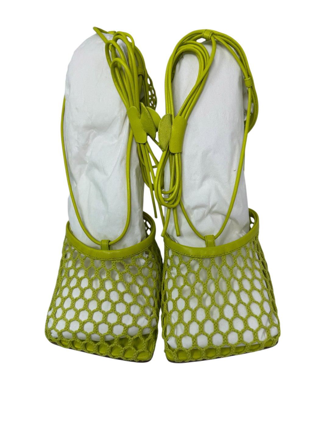 Shoe Size 39.5 BOTTEGA Lime Green Luxury - Sandals