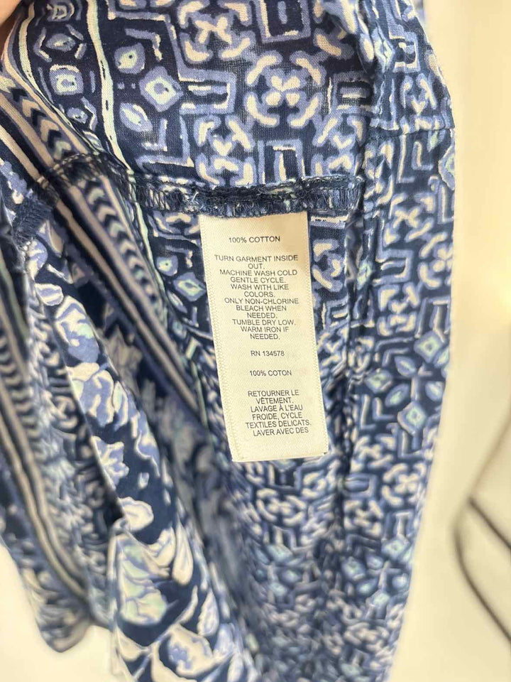 Size M Vineyard Vines Blue Print Dress