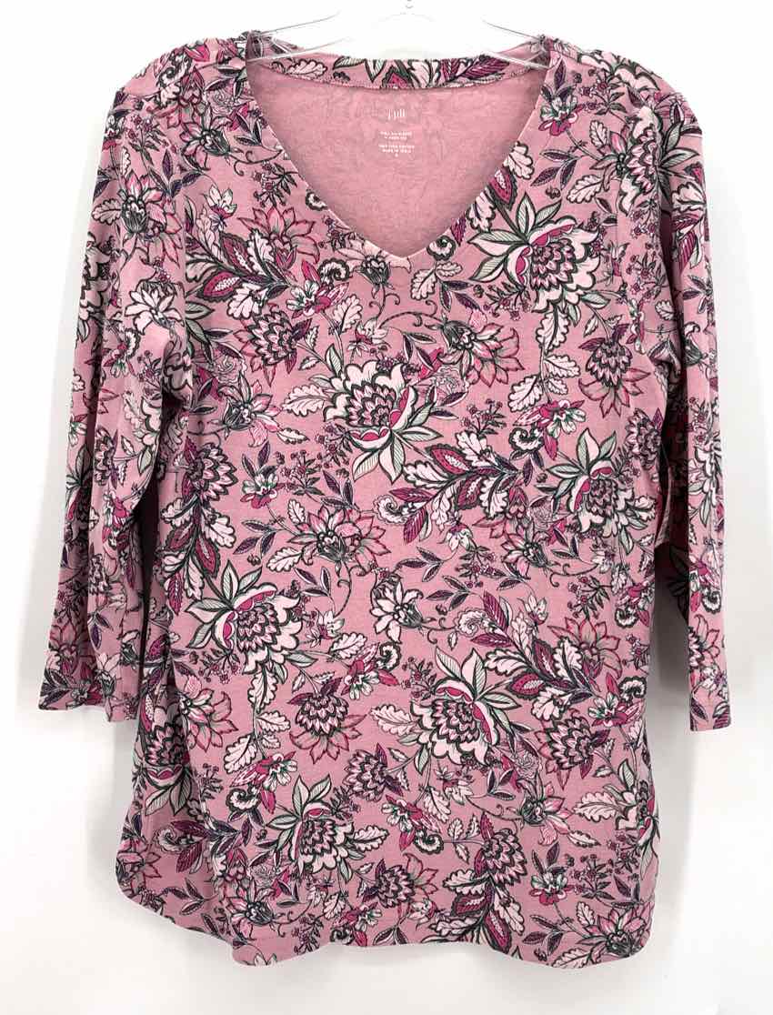 Size M J JILL Pink Shirt