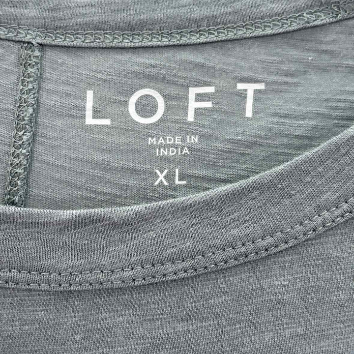 Size XL LOFT Green Cotton Shirt