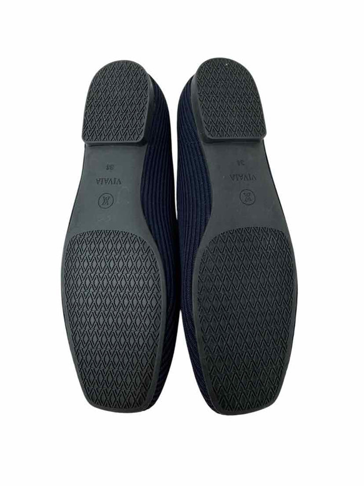 Shoe Size 38 VIVAIA Navy Knit Flats