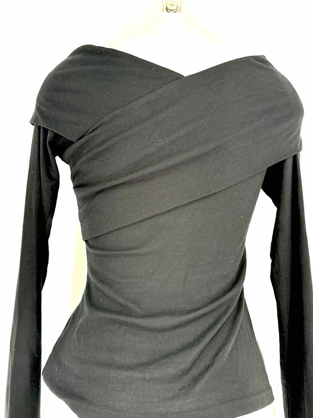 Size S THEORY Black Cotton Shirt