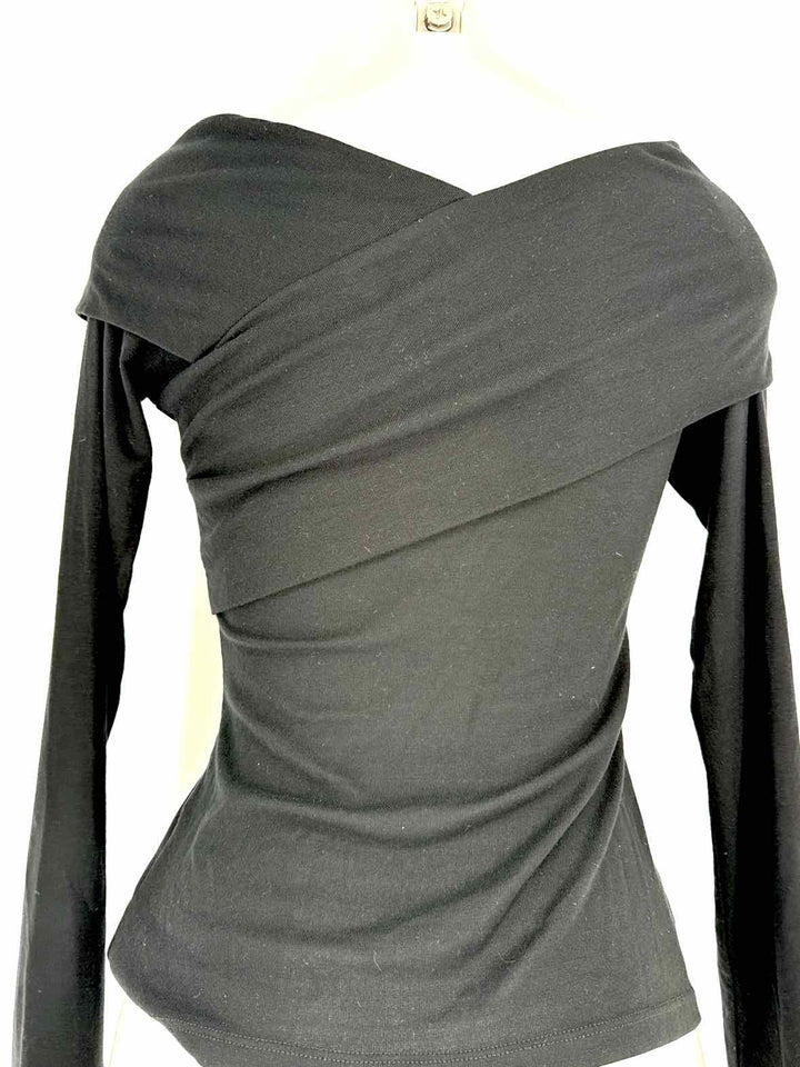 Size S THEORY Black Cotton Shirt