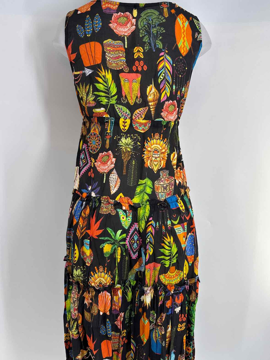 Size S Black Print Dress