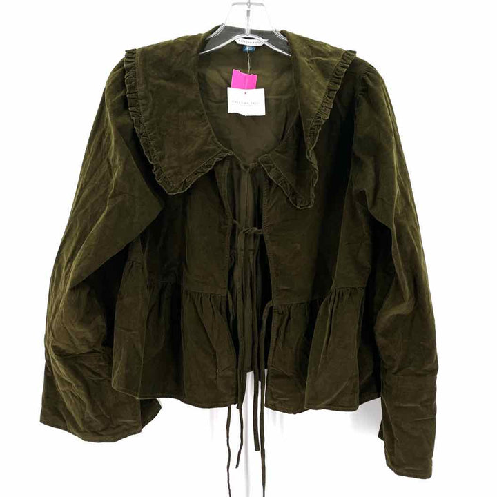 Size M AMERICAN EAGLE Olive Corduroy Shirt