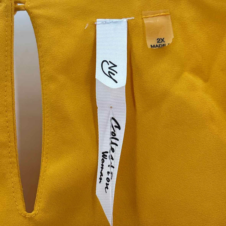 Size 2X NY COLLECTION Mustard Shirt