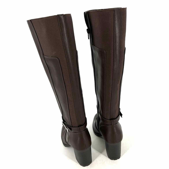 Shoe Size 8 KELLY & KATIE Brown Faux Leather Boots