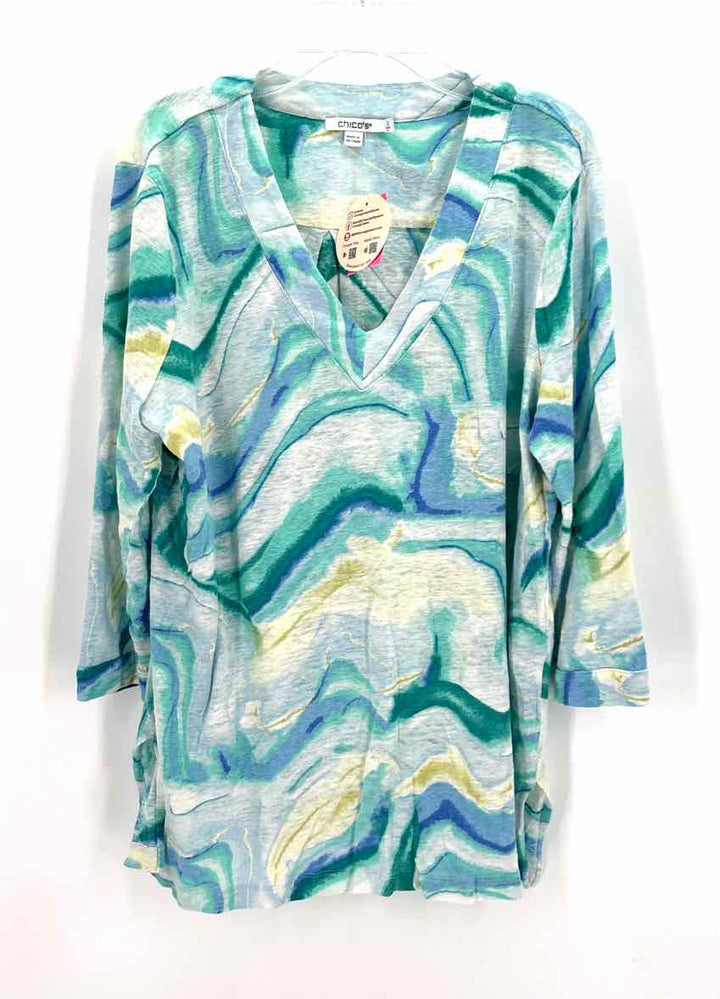 Size L Chico's Blue Shirt