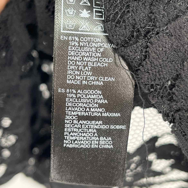 Size 1X Forever 21 Black Lace Shirt