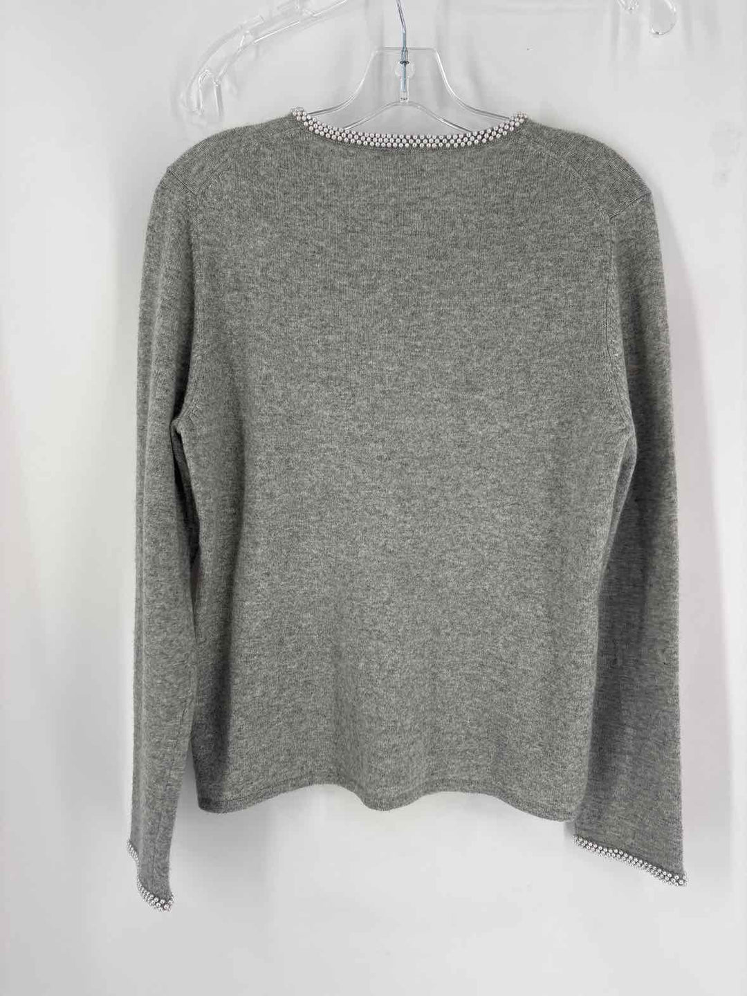 Size L CHARTER CLUB Gray Cashmere Sweater