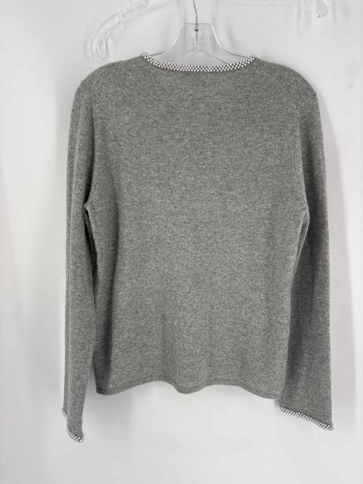 Size L CHARTER CLUB Gray Cashmere Sweater
