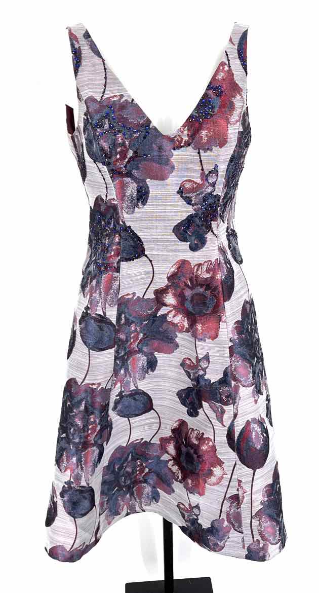 Size 6 Adrianna Papell Gray Dress