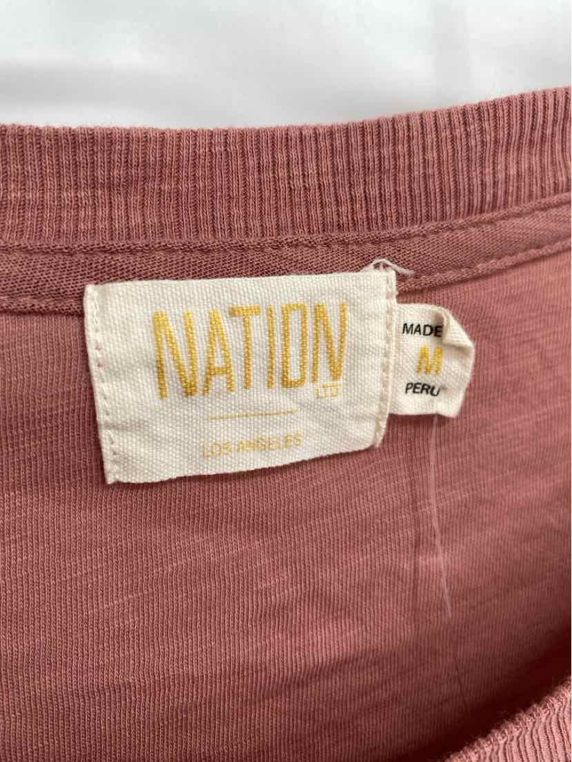 Size M NATION Mauve Cotton Shirt