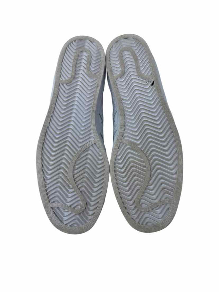 Shoe Size 40.5 Adidas White Leather Sneakers