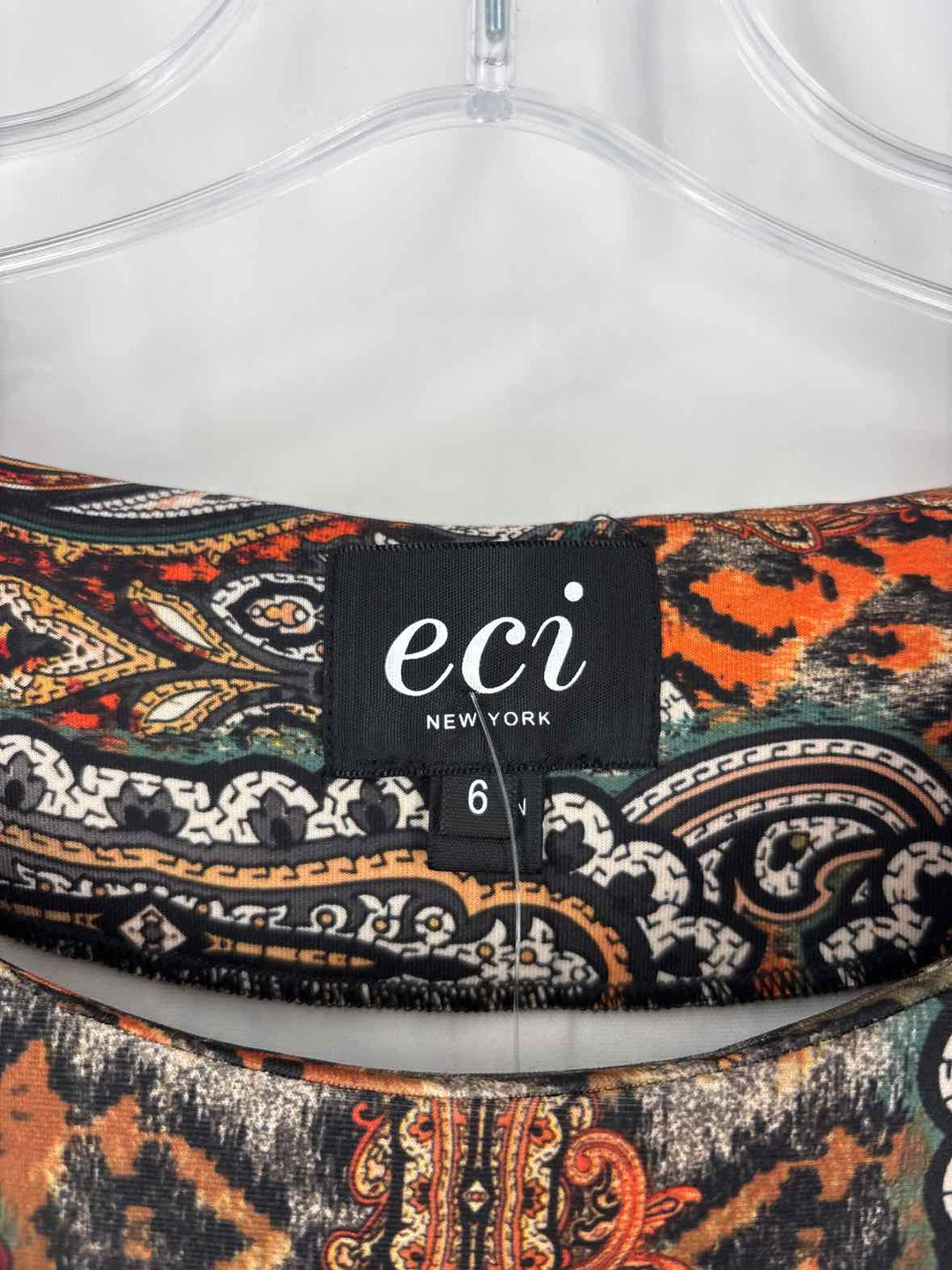 Size 6 ECI Multi-Color Dress