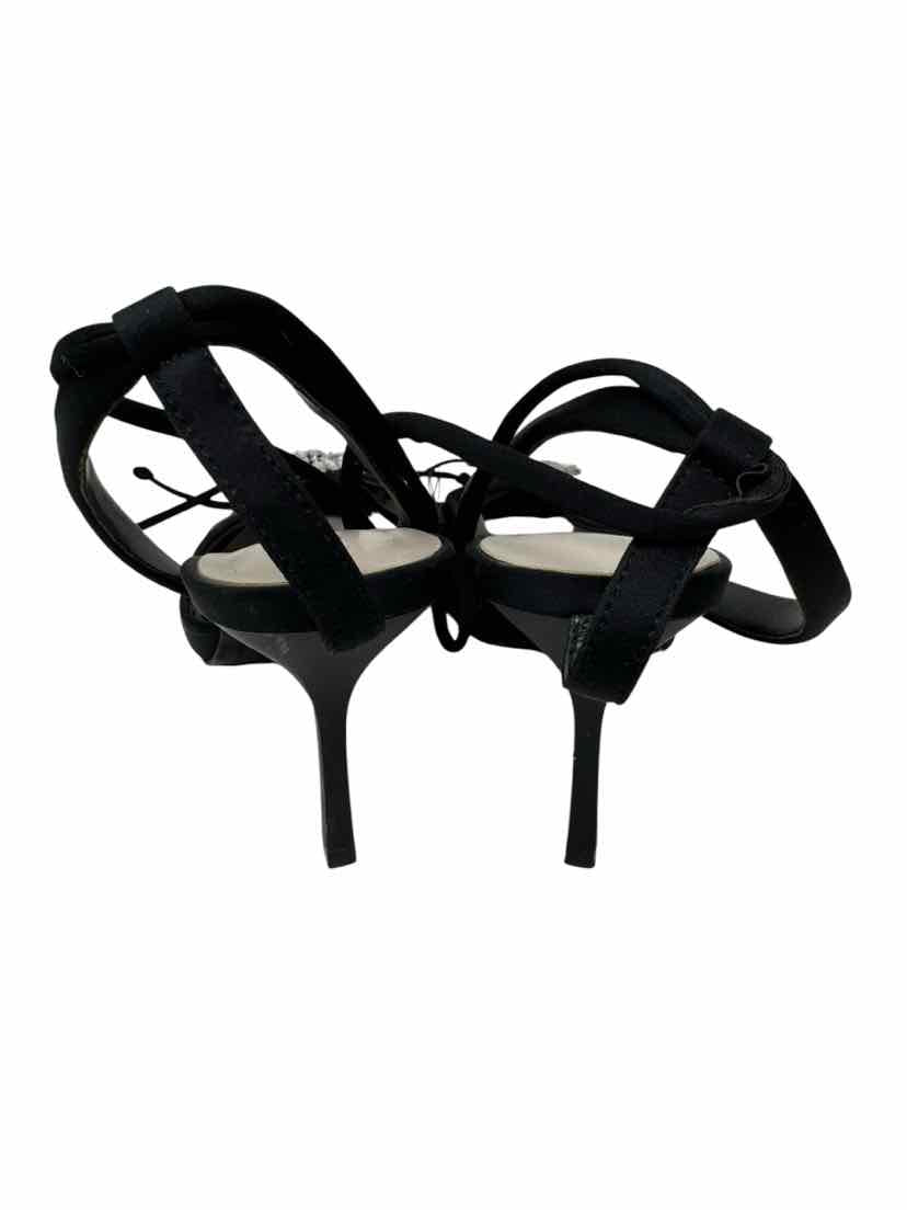 Shoe Size 40 ZARA Black Sateen Pumps