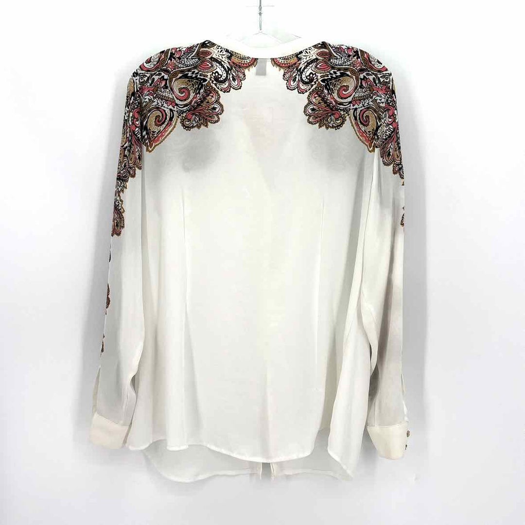 Size 16 DANA BUCHMAN Ivory Shirt